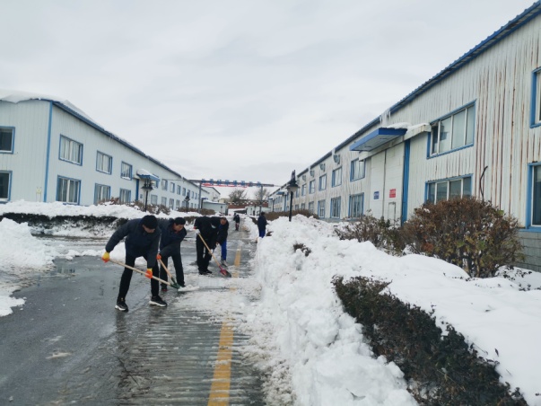遇雪奋战 全力恢复生产