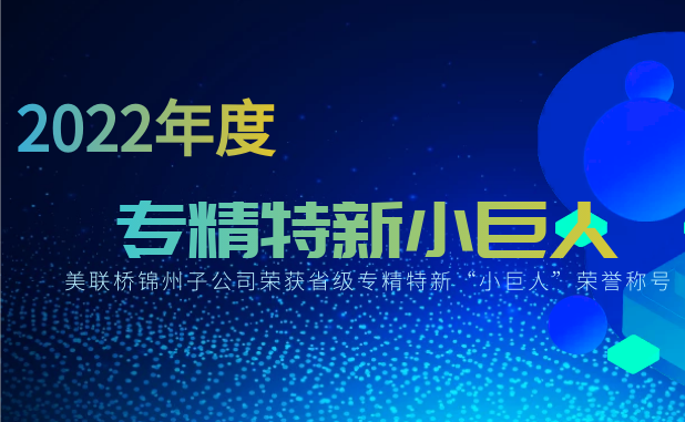聚焦高质量生长，，，，，，，，行远自迩、踔厉高昂——锦州CA88汽车部件有限公司荣获省“小巨人”称呼